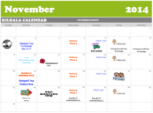 NOV CALENDAR